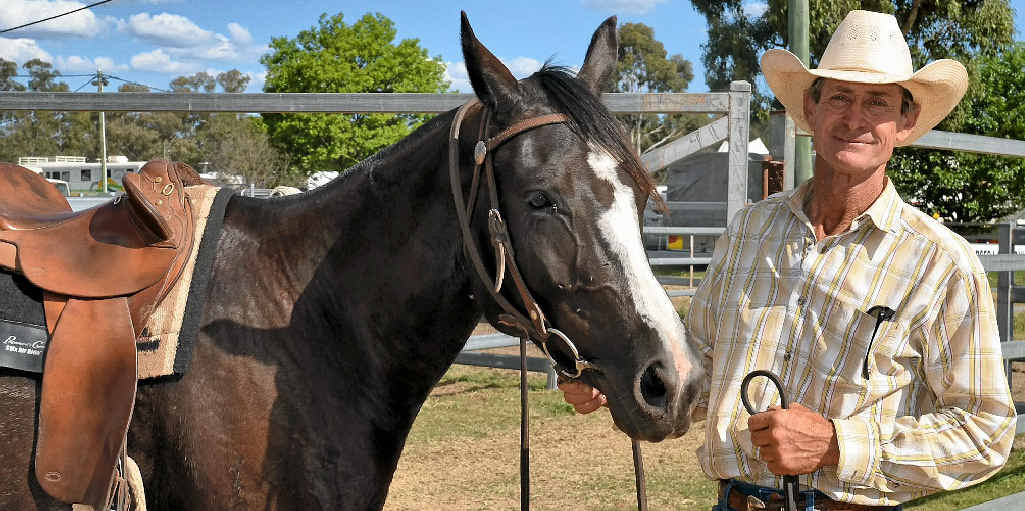 Michael Wilson said coming to the campdrafting events at Warwick Rodeo was his type of holiday. Michael Wilson said coming to the campdrafting events at Warwick Rodeo was his type of holiday.